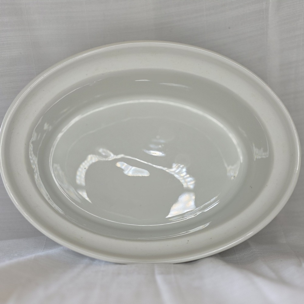 Vintage Porcelaine a Feu France Oval Casserole Dish with Lid Lemon Botanical - Picture 3 of 9